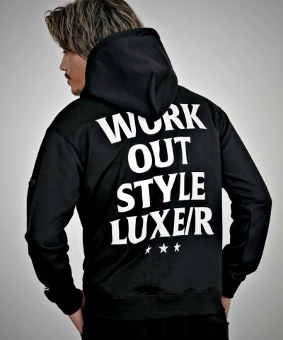 LUXE／R(ラグジュ)プリントプル長袖パーカー/全2色