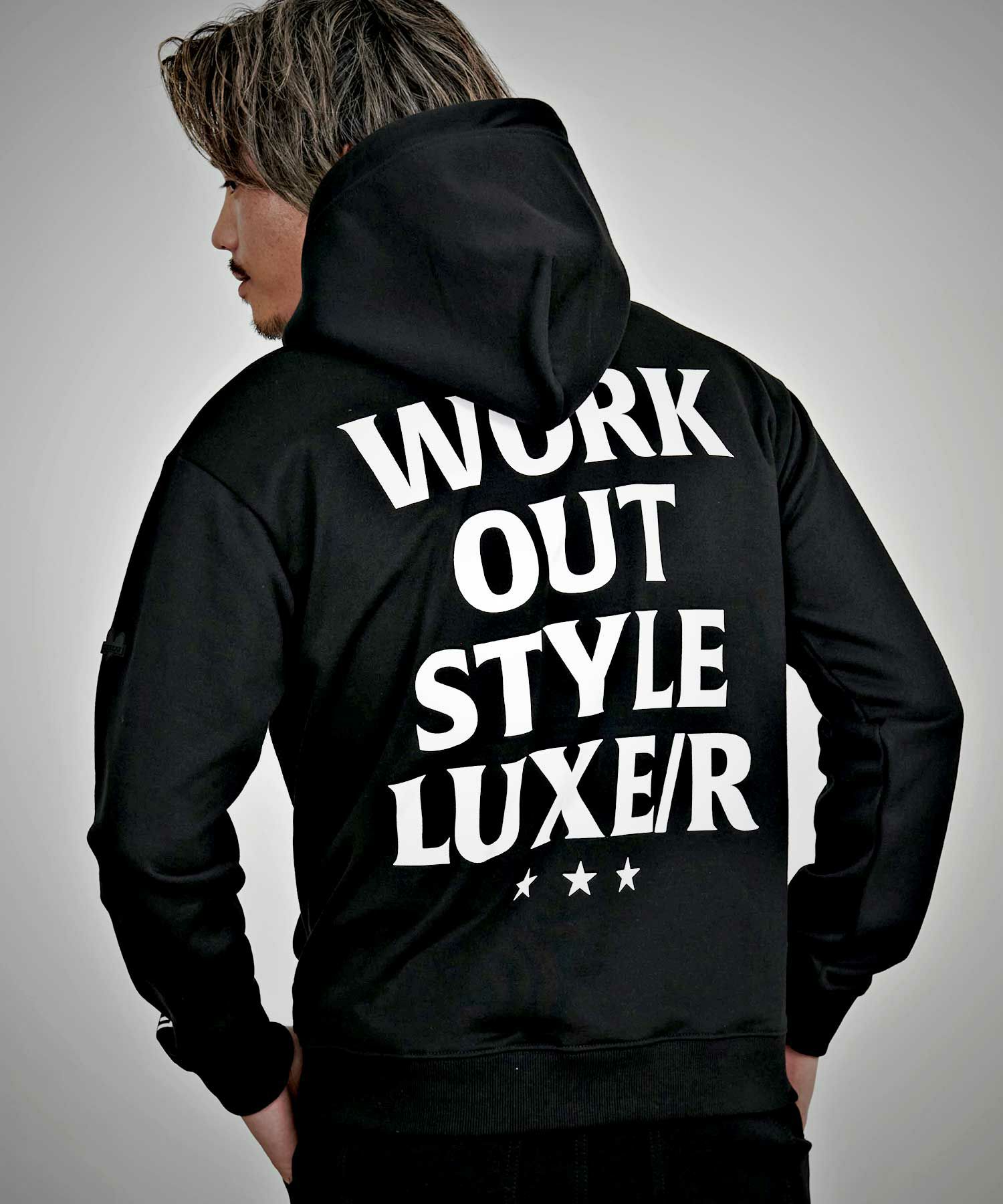 LUXE／R(ラグジュ)プリントプル長袖パーカー/全2色