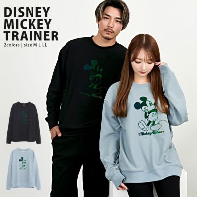 DISNEY(ディズニー)クルーネック MICKEY長袖スウェット/全2色