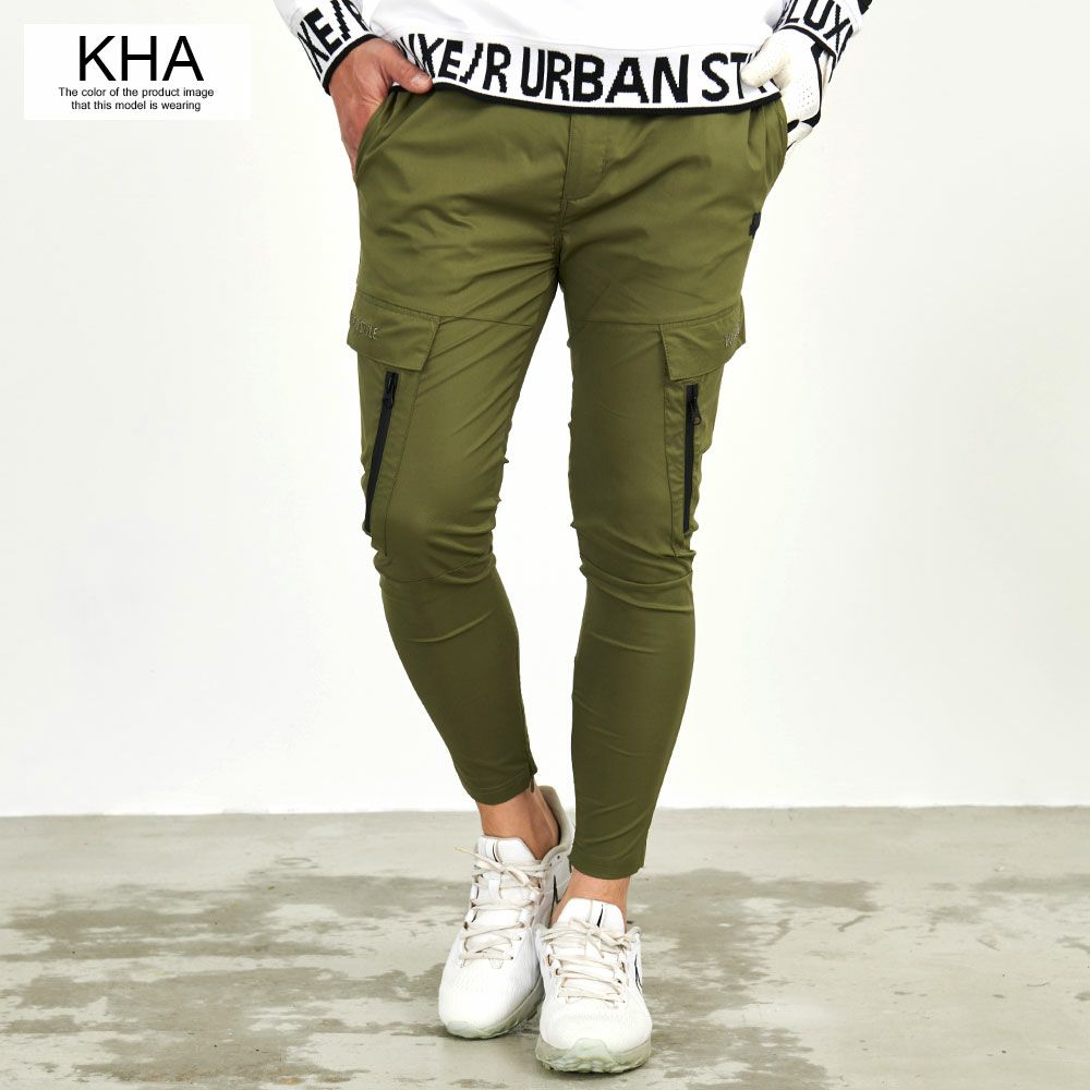 LUXE/R GOLF ストレッチ布帛カーゴパンツ 45940KHXL② カーゴパンツ メンズ LUXE／R(ラグジュ)ペイズリー切り替え長袖ミニ