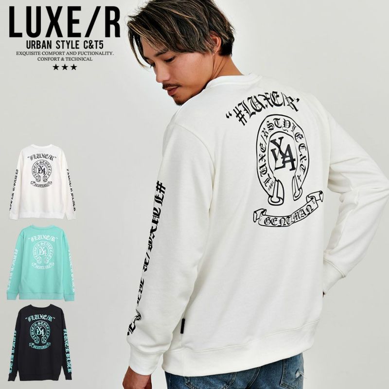 LUXE／R(ラグジュ)サークルロゴトレーナー/全3色