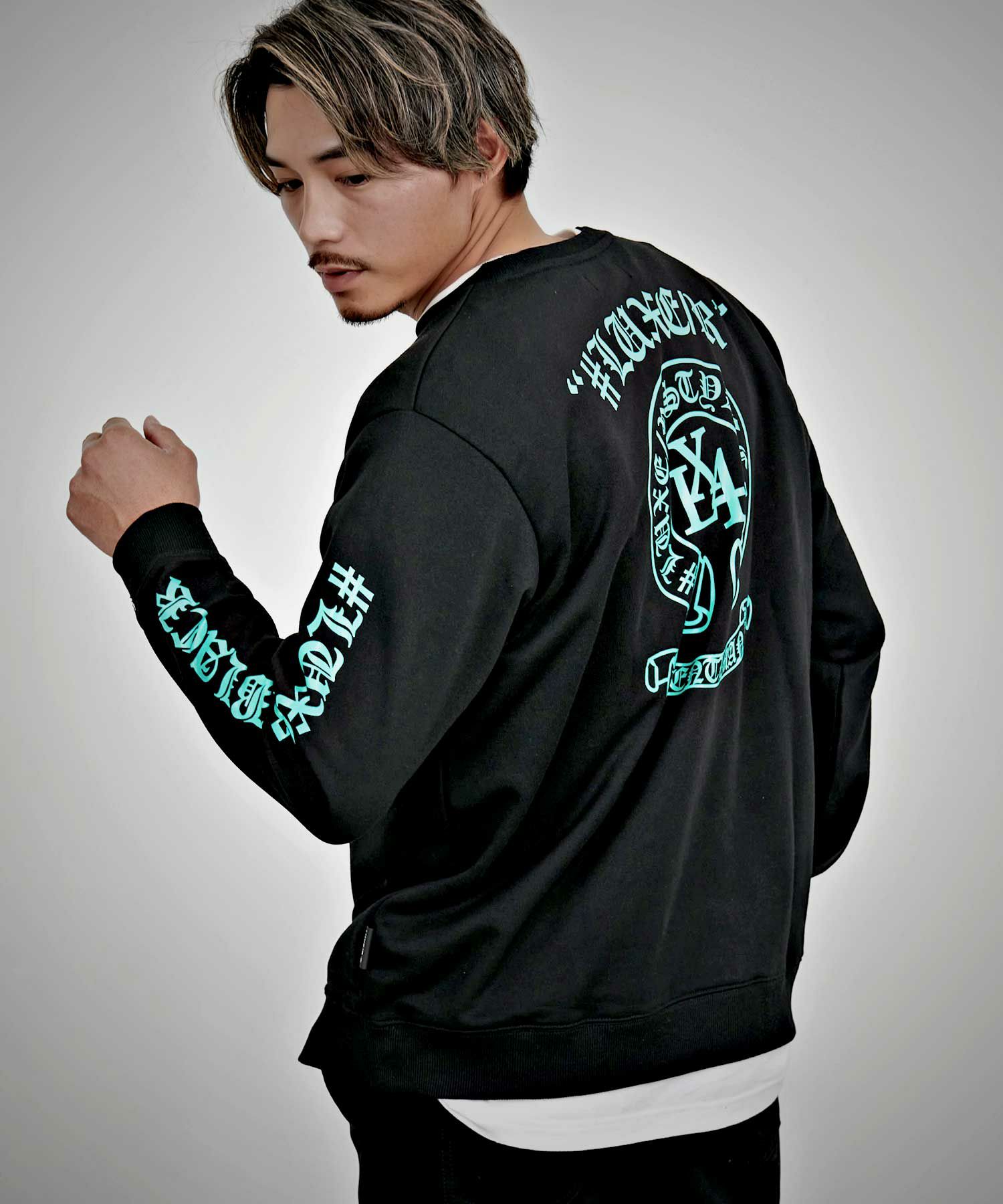 LUXE／R(ラグジュ)サークルロゴトレーナー/全3色