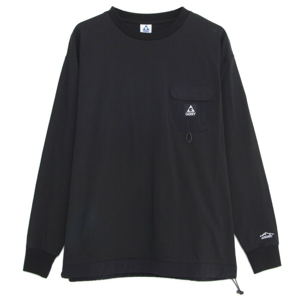 長袖Tシャツ メンズ GERRY(ジェリー)ナイロンポケット長袖Tシャツ/全2色