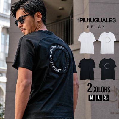 1PIU1UGUALE3(ウノ ピゥ ウノ ウグァーレ トレ リラックス)CIRCLE T-SHIRT/全2色