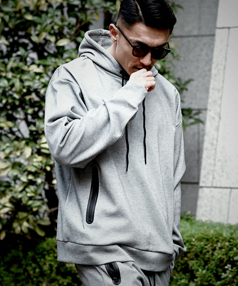 CavariA(キャバリア)止水ジップビッグプルオーバーパーカー/全3色