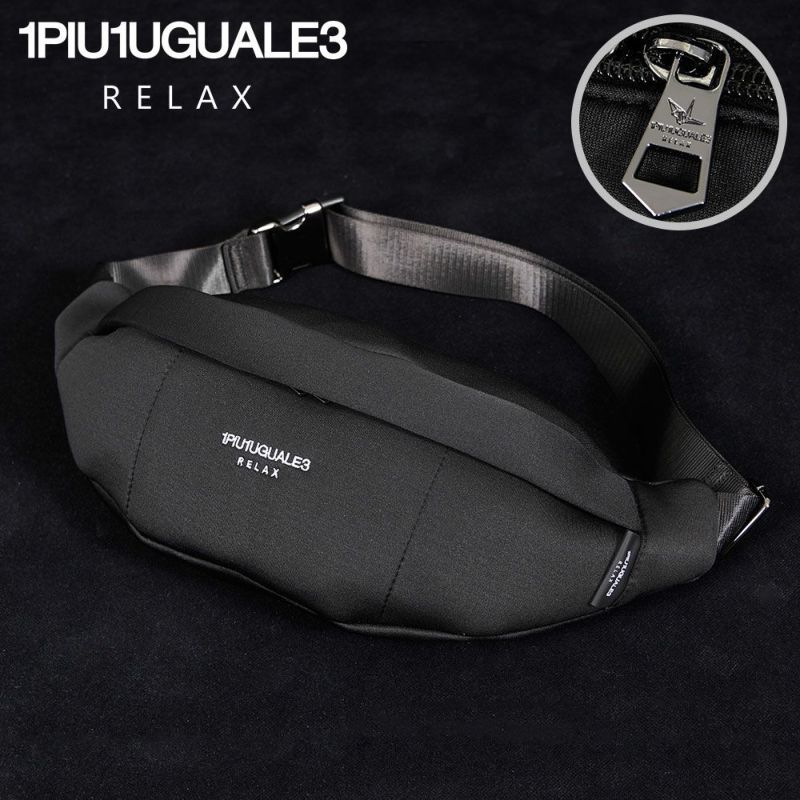 1PIU1UGUALE3(ウノ ピゥ ウノ ウグァーレ トレ リラックス)PUNCH WAIST BAG/全1色