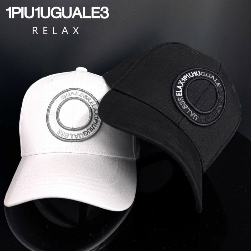 1PIU1UGUALE3(ウノ ピゥ ウノ ウグァーレ トレ リラックス)CIRCLE LOGO CAP/全2色