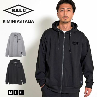 BALL(ボール)ストレッチダンボールプリジップ長袖パーカー/全2色