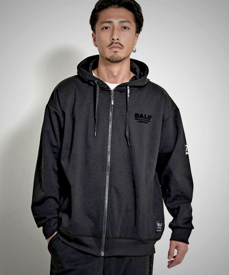 BALL(ボール)ストレッチダンボールプリジップ長袖パーカー/全2色