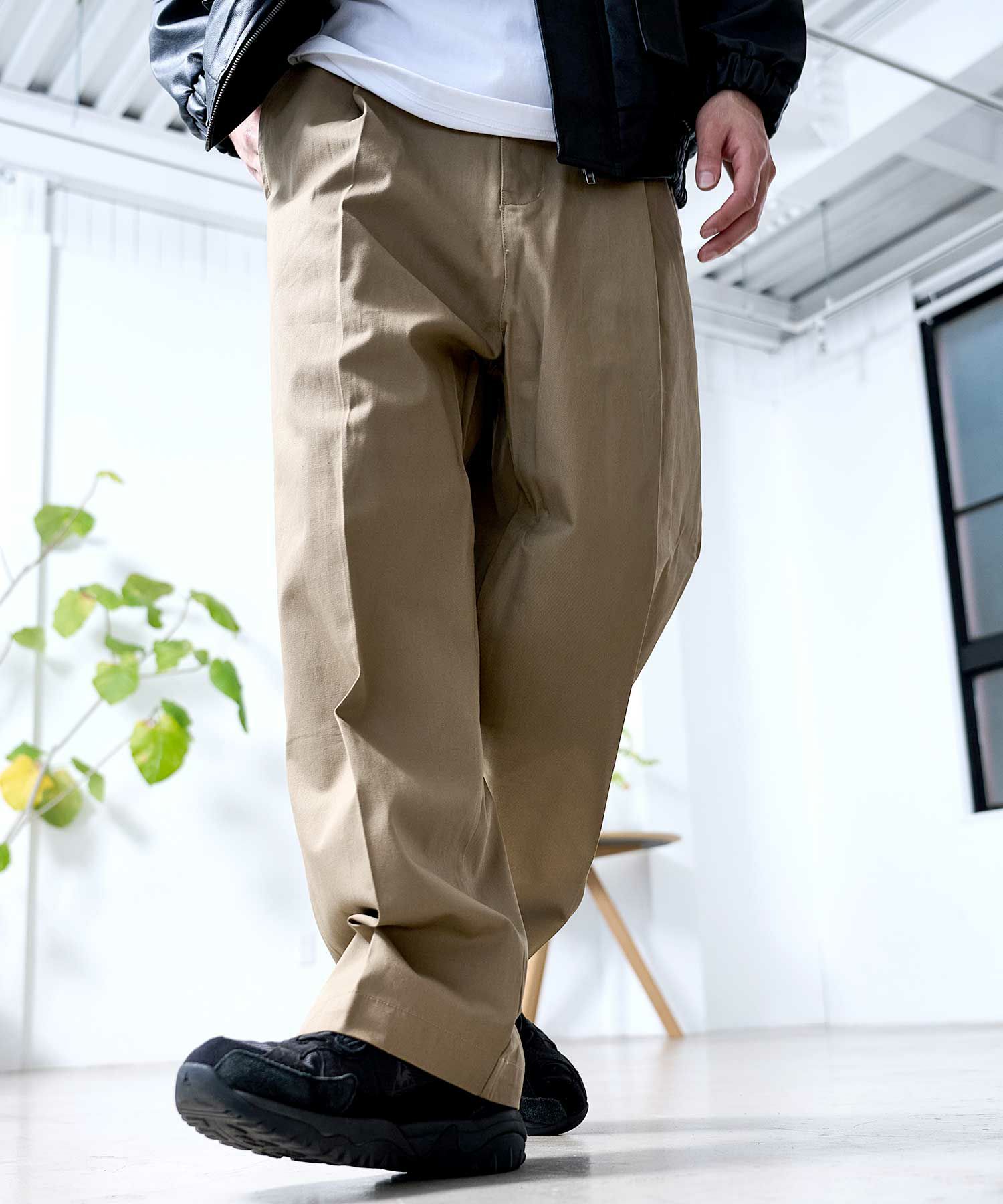 Bitter select(ビターセレクト)ワイドストレートチノパンツ/全8色