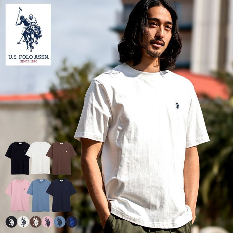 U.S. POLO ASSN.(ユーエスポロアッスン)クルーネック半袖Tシャツ/全8色