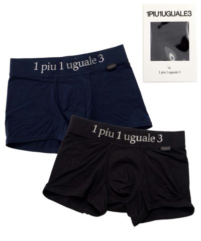 1PIU1UGUALE3 RELAX(ウノピゥウノウグァーレトレ リラックス)RHINESTONE BOXER SHORTS/全2色