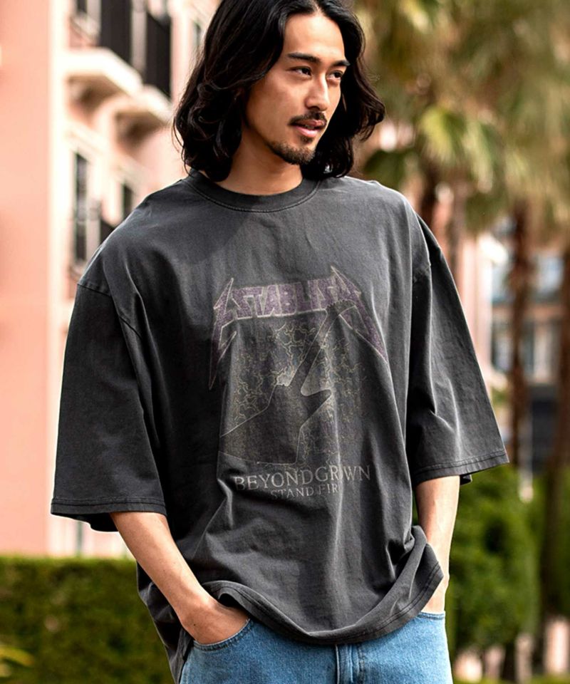 Bitter select(ビターセレクト)ギタープリントクルー半袖Tシャツ/全2色