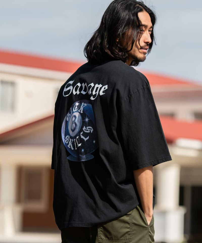 Bitter select(ビターセレクト)8ボールプリントクルー半袖Tシャツ/全2色