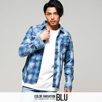 TMT(ティーエムティー)DESTROY PROCESSING INDIGO-CHECK SHIRTS