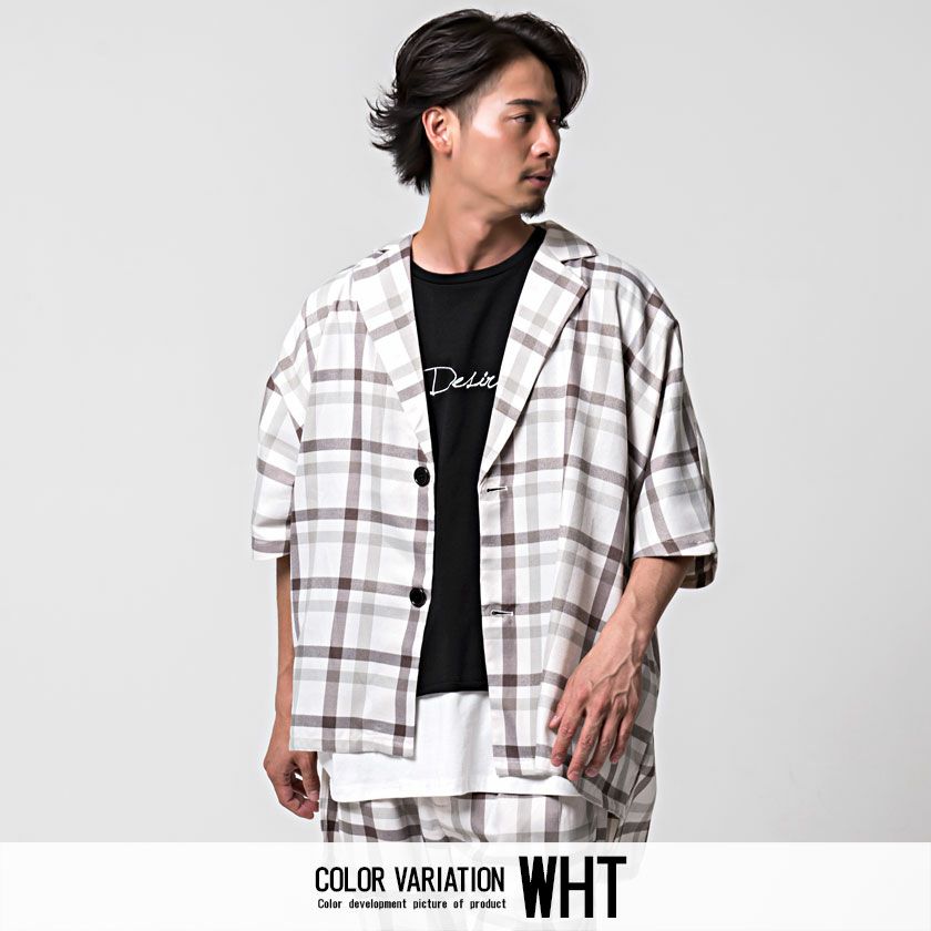 CavariA(キャバリア)チェック柄ビッグシルエットジャケット