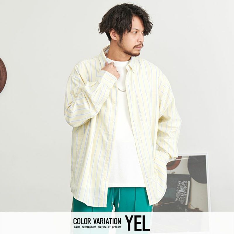 シャツ メンズ NATURAL STORY(ナチュラルストーリー)T100％オックス