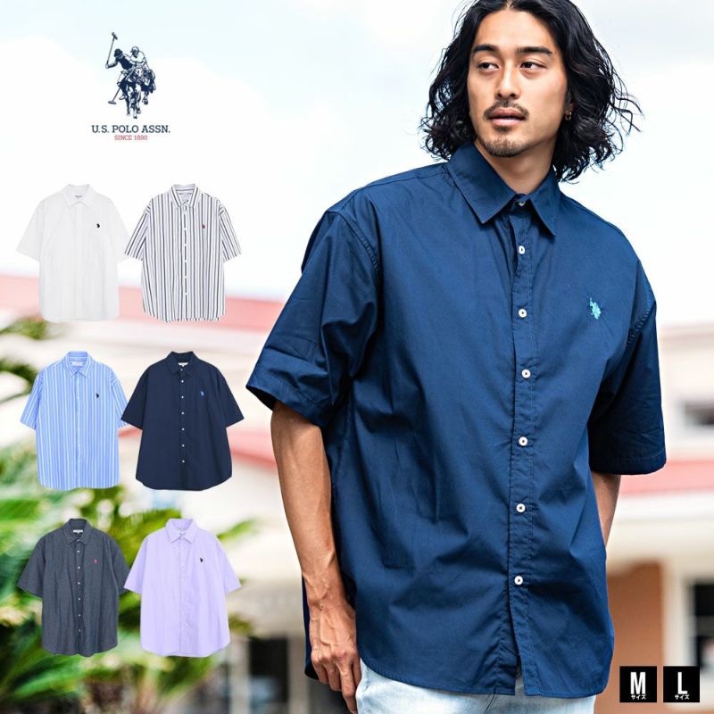 U.S. POLO ASSN.(ユーエスポロアッスン)レギュラーカラー半袖シャツ/全6色