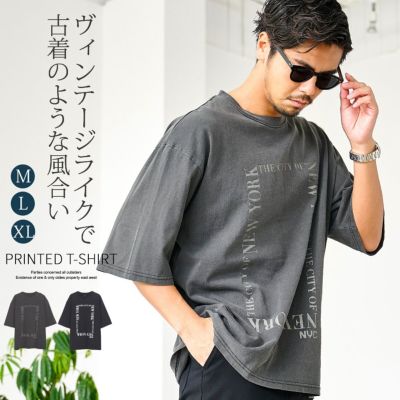 Bitter select(ビターセレクト)NYCプリントクルー半袖Tシャツ/全2色