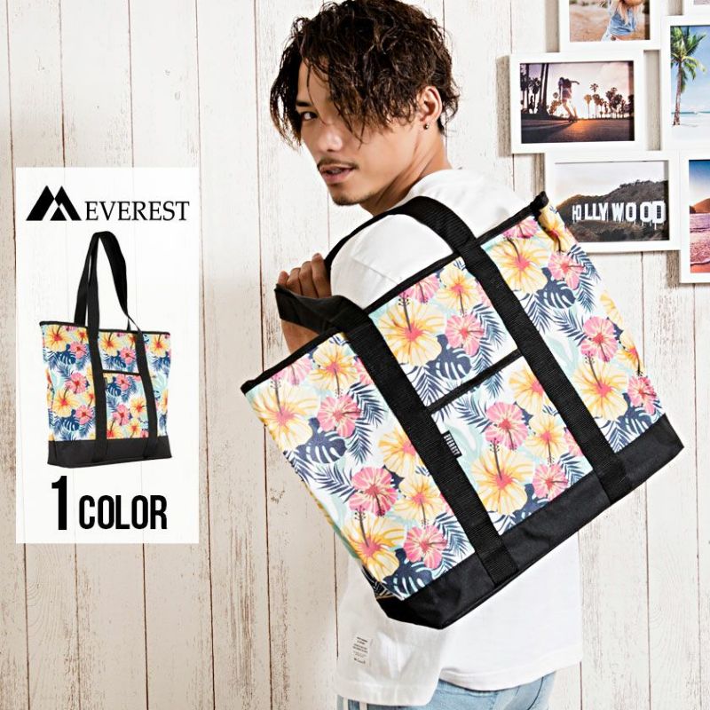 EVEREST(エベレスト)花柄 Shopping トートバッグ/全1色