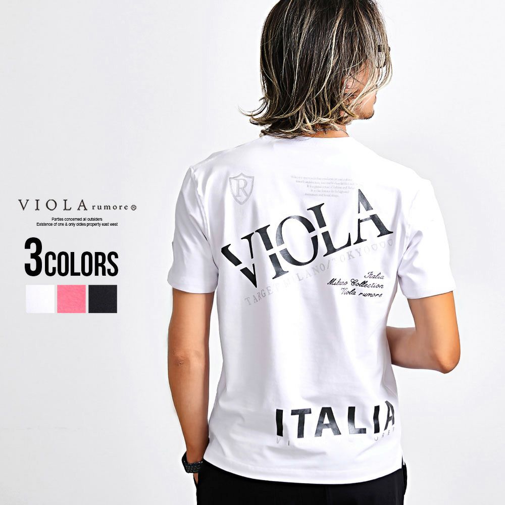 VIOLA(ヴィオラ)P.T入りクルー半袖Tシャツ/全3色