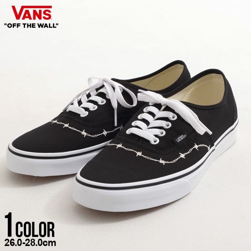  VANS(バンズ)Authentic Barbed BLACK/WHITE/全1色