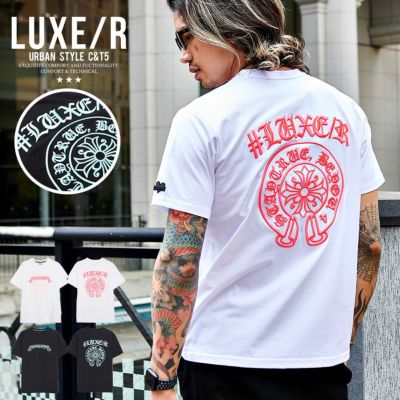 LUXE／R(ラグジュ)クルーネック コード刺繍オールドイングリッシュ半袖Tシャツ/全2色