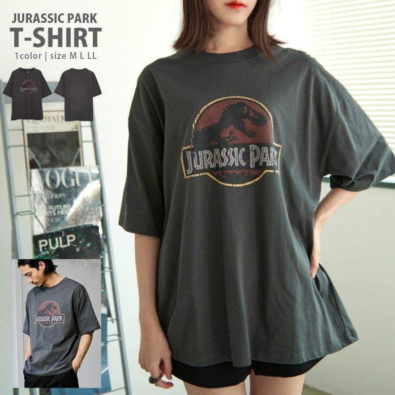 Bitter select(ビターセレクト)JURASSICC PARK ピグメント風半袖Tシャツ/全1色