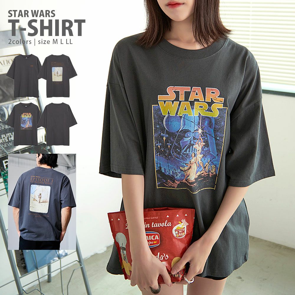 Bitter select(ビターセレクト)STAR WARS ピグメント風半袖TEE/全2色