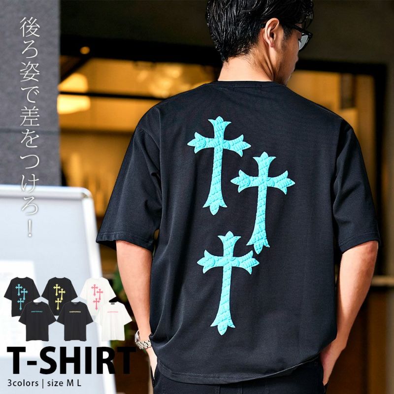 CavariA(キャバリア)発泡プリントクロス半袖TEE/全3色