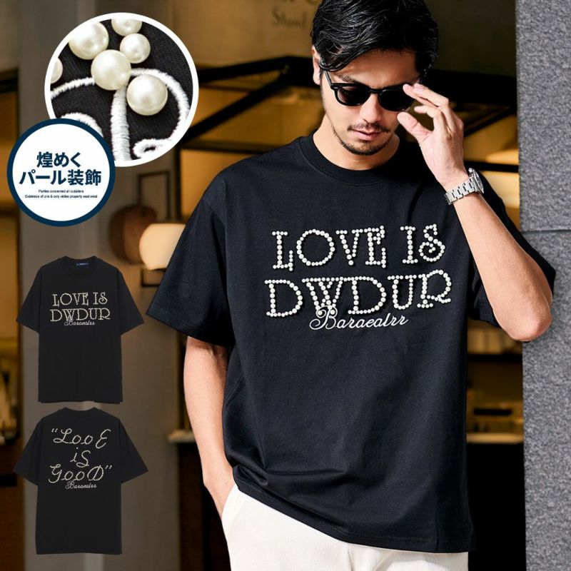 Bitter select(ビターセレクト)パール貼り付け半袖TEE/全1色