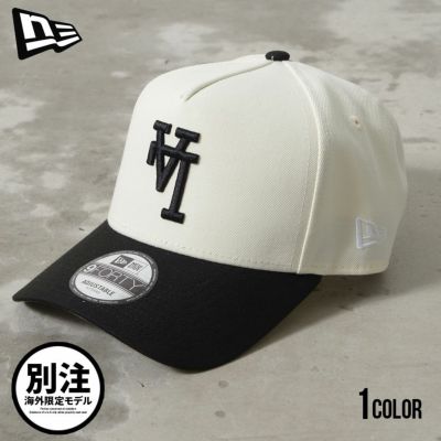 NEW ERA(ニューエラ)別注海外限定モデル 逆さロゴ 9FORTY A-FRAME ドジャースCAP(CHROME BLK)/全1色