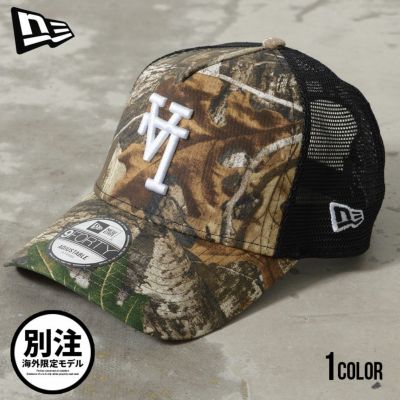 NEW ERA(ニューエラ)別注海外限定モデル 逆さロゴ 9FORTY A-FRAME ドジャースCAP(REALTREE CAMO)/全1色