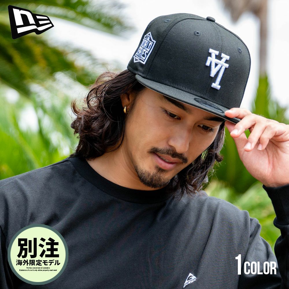  NEW ERA(ニューエラ)別注海外限定モデル 逆さロゴ 9FIFTY SNAPBACK ドジャースCAP(BLK)/全1色