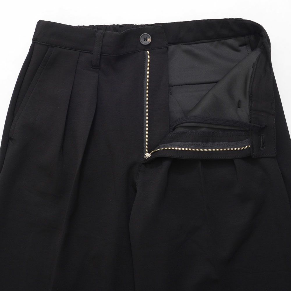 ワイドパンツ メンズ CavariA(キャバリア)ポンチ2タックワイドパンツ/全3色