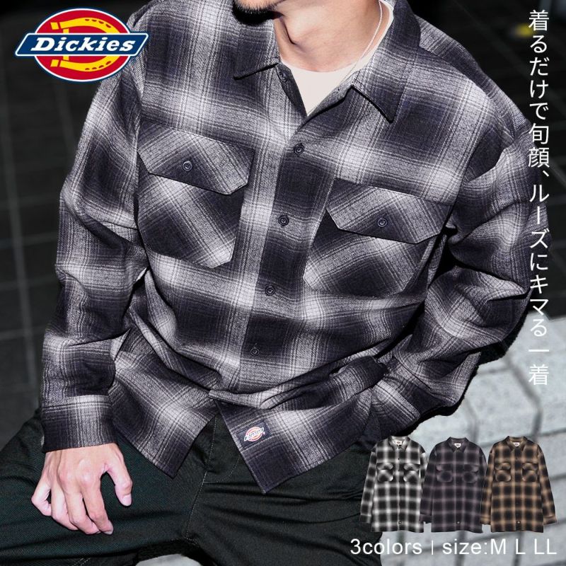Dickies(ディッキーズ)ピーチツイルワーク長袖シャツ/全3色
