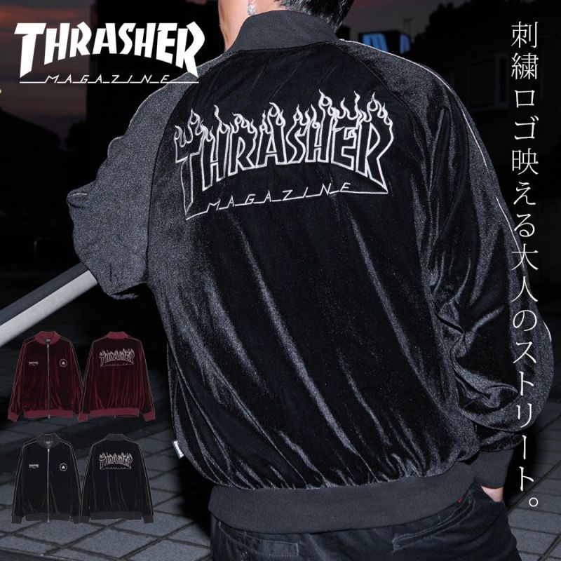 THRASHER(スラッシャー)ベロアスカジャン/全2色