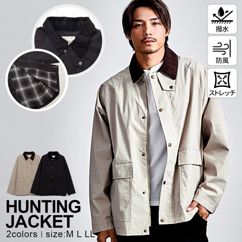 NATURAL STORY(ナチュラルストーリー)衿コールハンティングジャケット/全2色