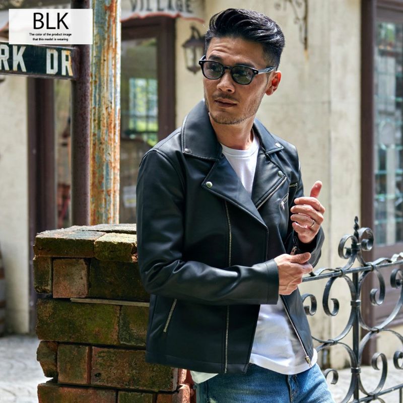 VICCI(ビッチ)PUレザーダブルライダースジャケット/全1色