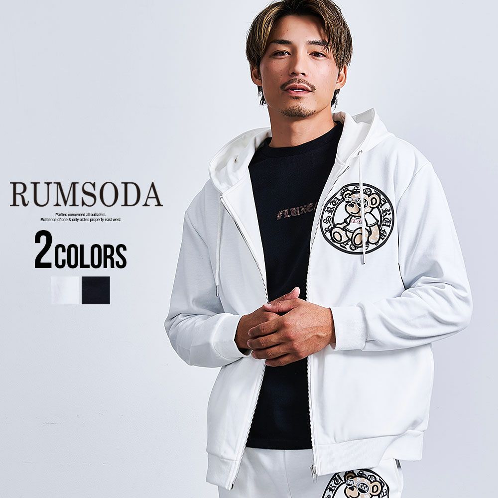 RUMSODA(ラムソーダ)ダブルフェイスPt×ツイルアップリケ刺繍SWTパンツ