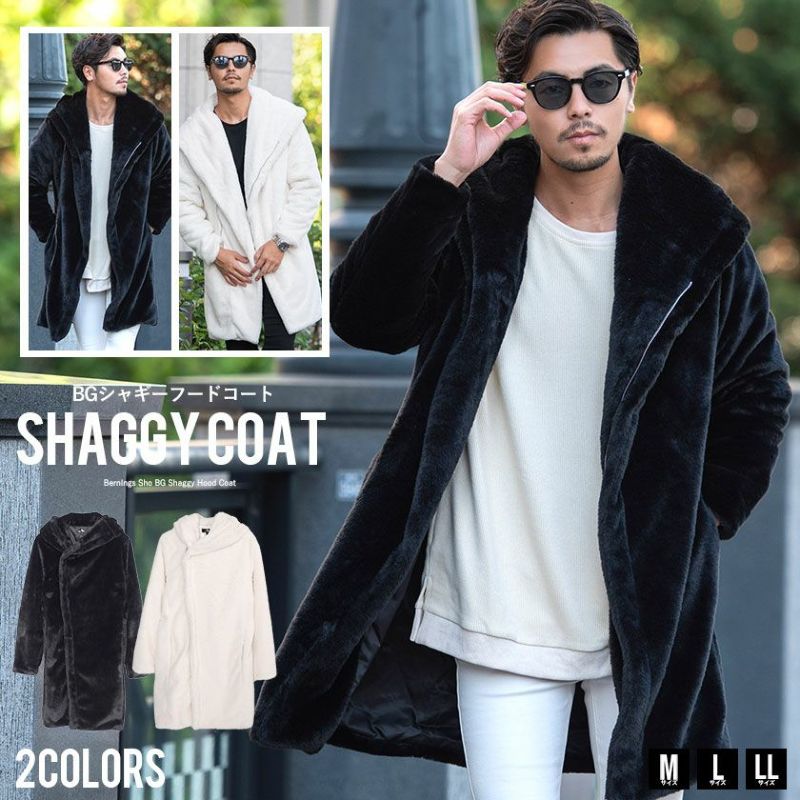 【送料無料】Bitter select(ビターセレクト)BGシャギーフードコート/全2色