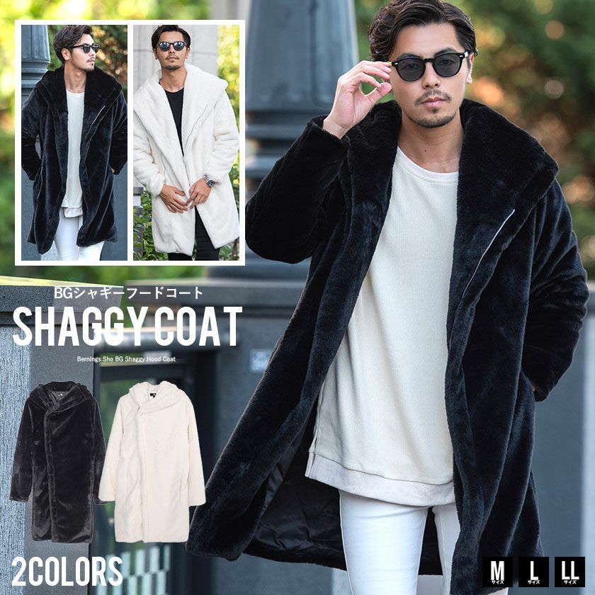 【送料無料】Bitter select(ビターセレクト)BGシャギーフードコート/全2色