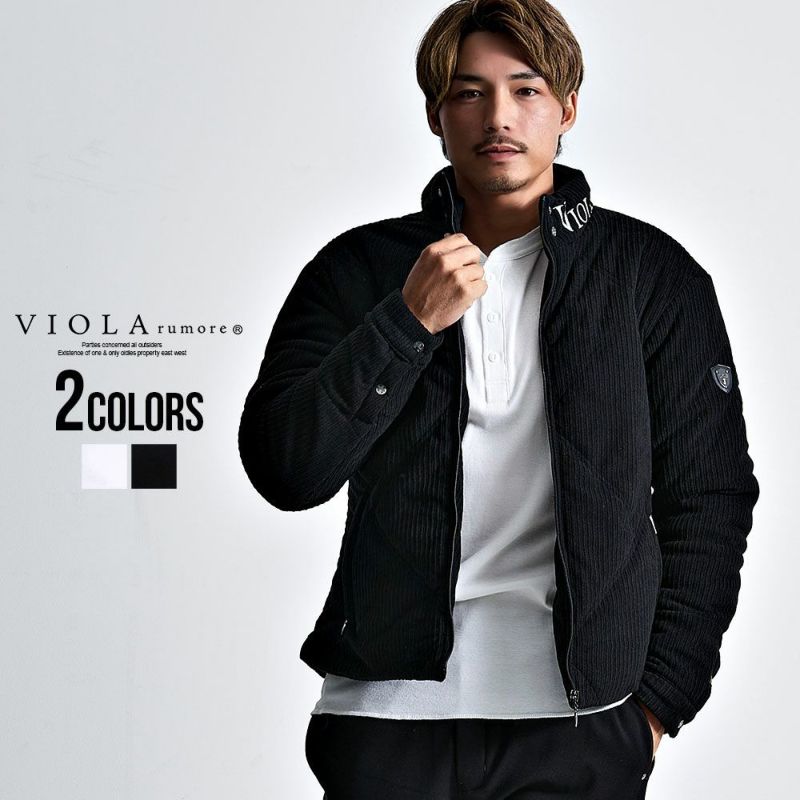【送料無料】VIOLA(ヴィオラ)ストライプ起毛中綿ジャケット/全2色