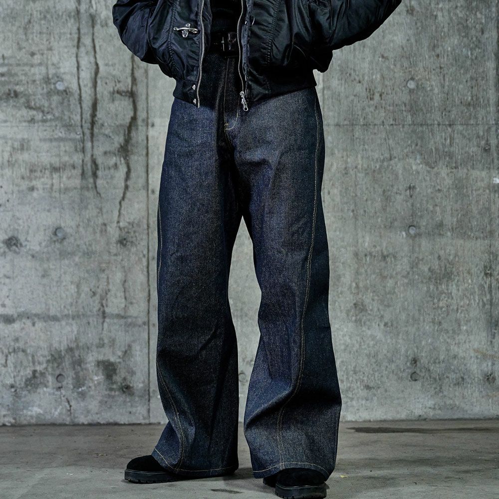 Bitter select(ビターセレクト)デニムカーブストレートデニムパンツ/全1色