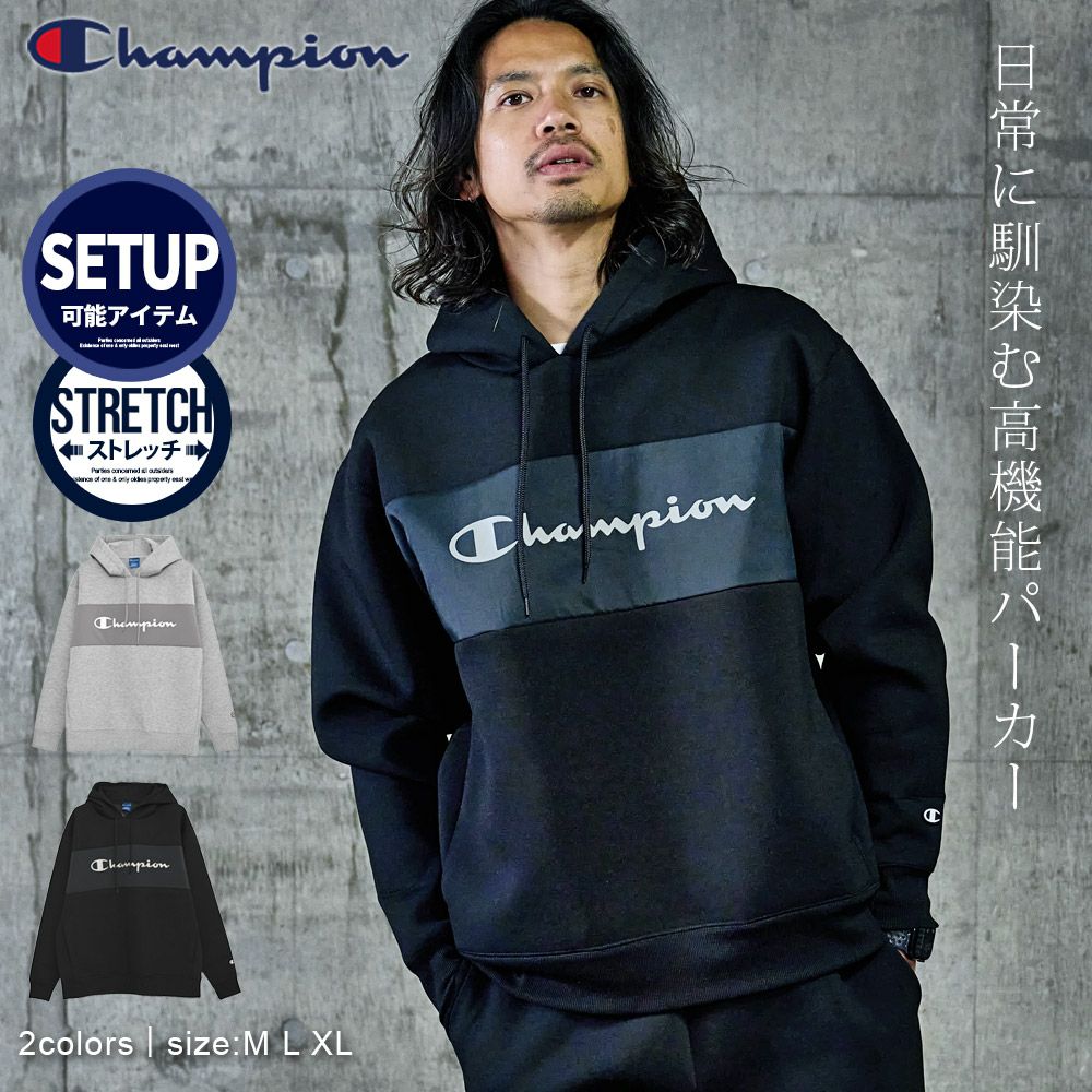 【送料無料】Champion(チャンピオン)TECH WEAVE 3LS HOODED SWEATSHIRT/全2色