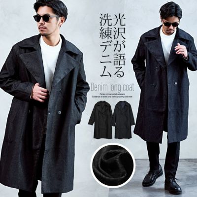 45rpm ロングコート ブラック　シャツワンピース　チェスターコート　Aライン y404-1black.jpg?fitin=720:720