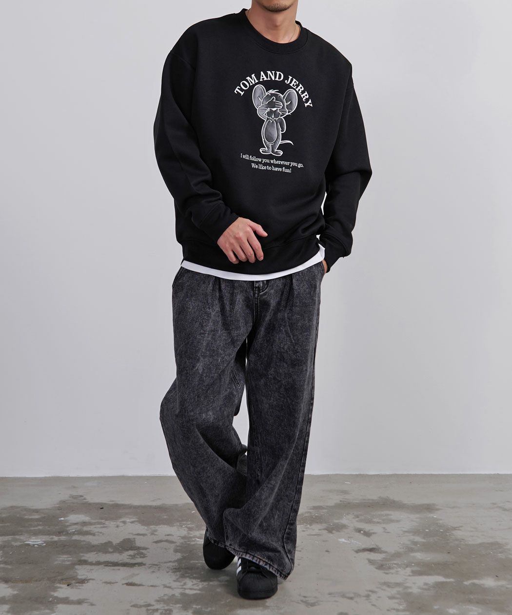 定価74250円 KIDILL×Tom Tosseyn スウェット　23AW 黒 定価74250円 KIDILL×Tom Tosseyn スウェット 23AW 黒 定価74250円